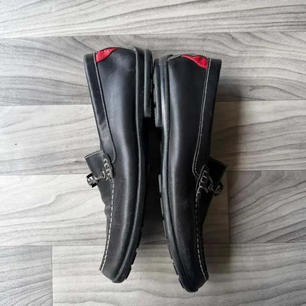 FootJoy 79020 Black Leather Bit Loafer Dress Shoes